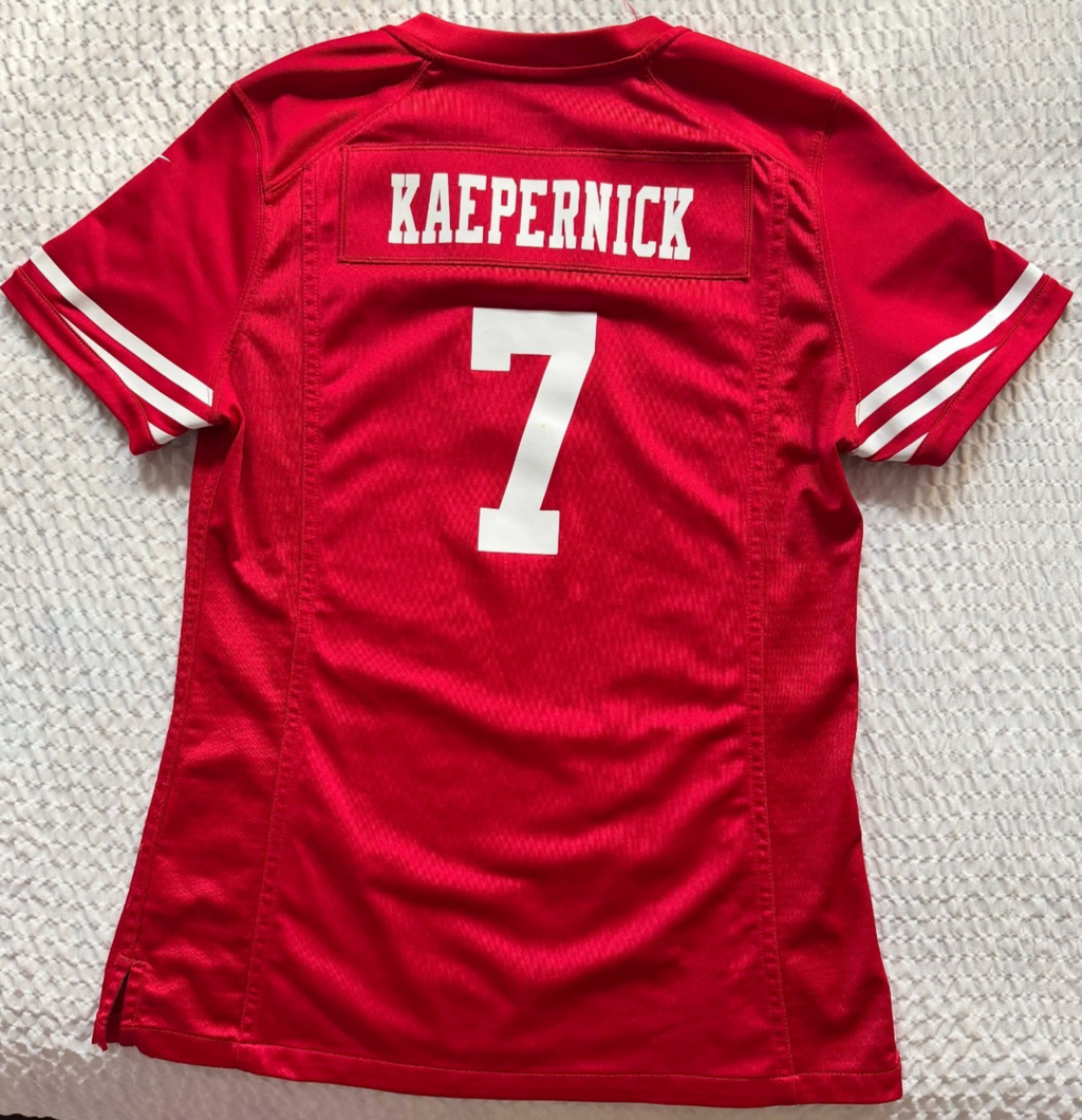 Nike Colin Kaepernick #7 49ers Jersey Red NFL On Field Men’s Medium0