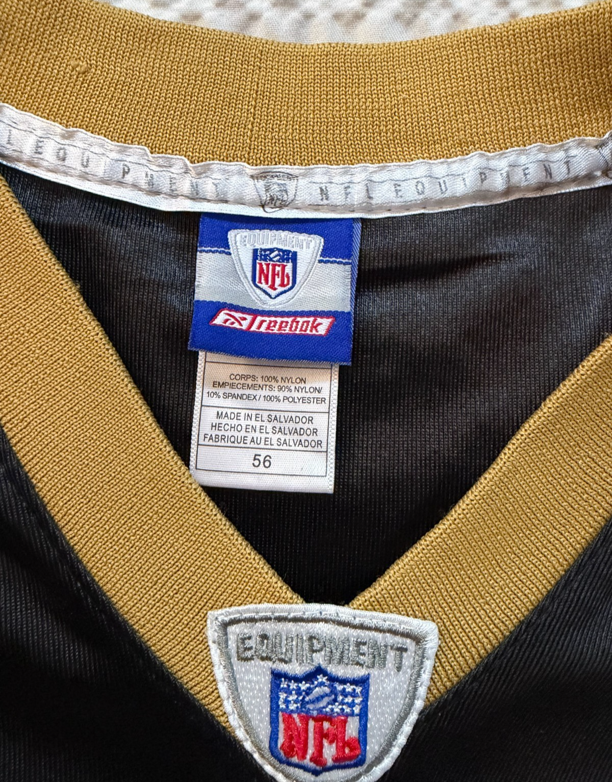Reebok On Field Reggie Bush #25 New Orleans Saints NFL Jersey Sz 56 Black5