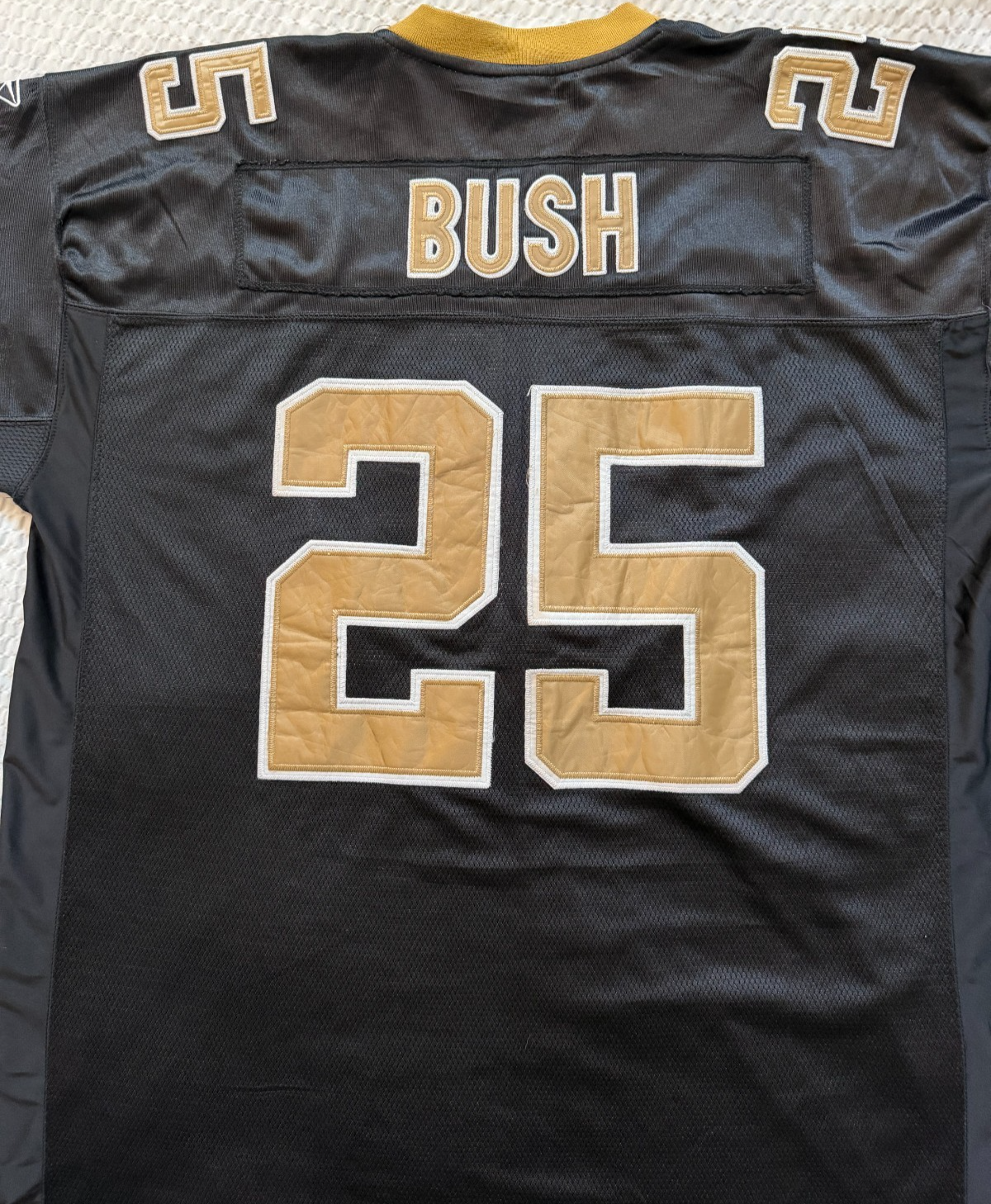 Reebok On Field Reggie Bush #25 New Orleans Saints NFL Jersey Sz 56 Black2