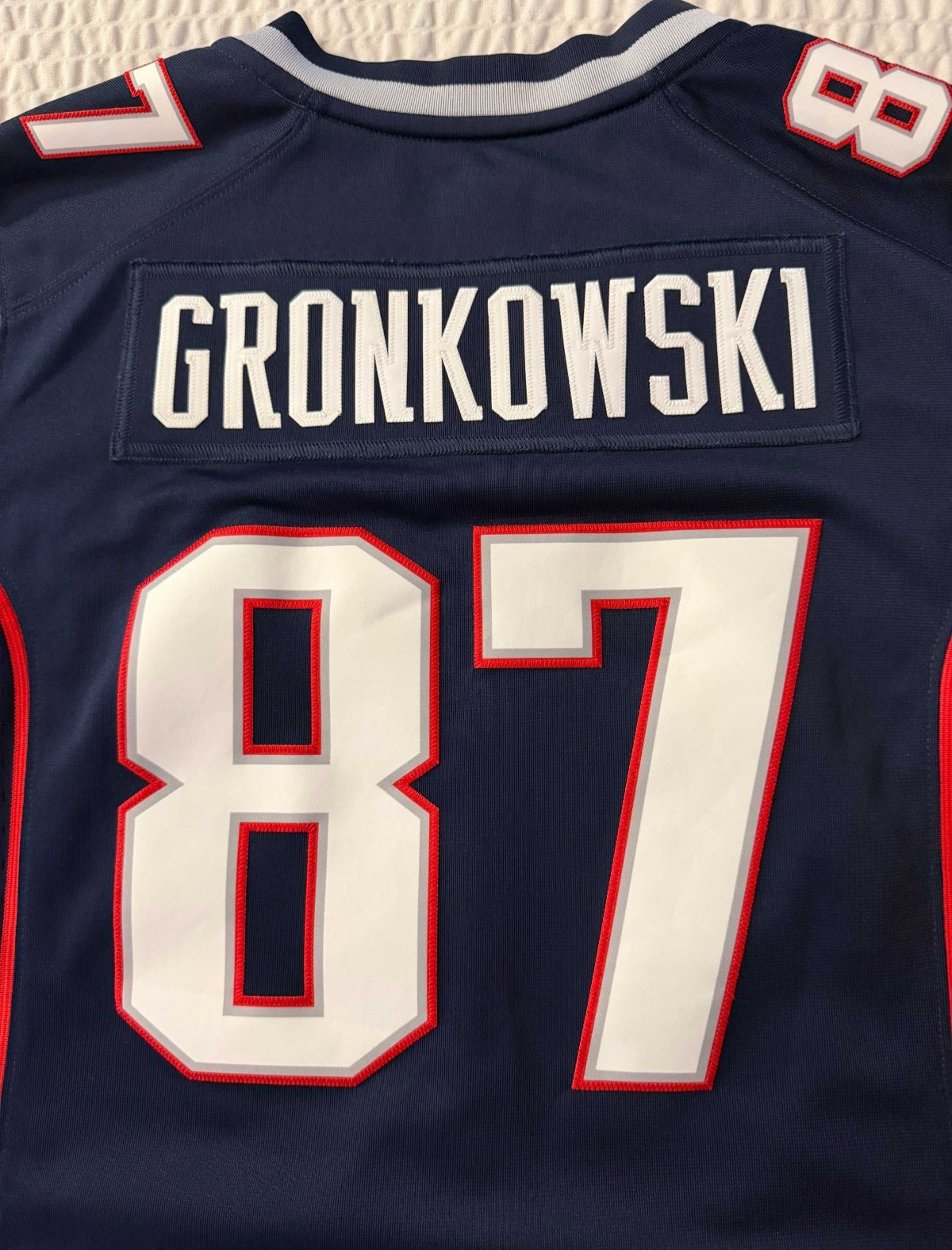 Rob Gronkowski #87 New England Patriots Nike Onfield Football Jersey Womens S 2