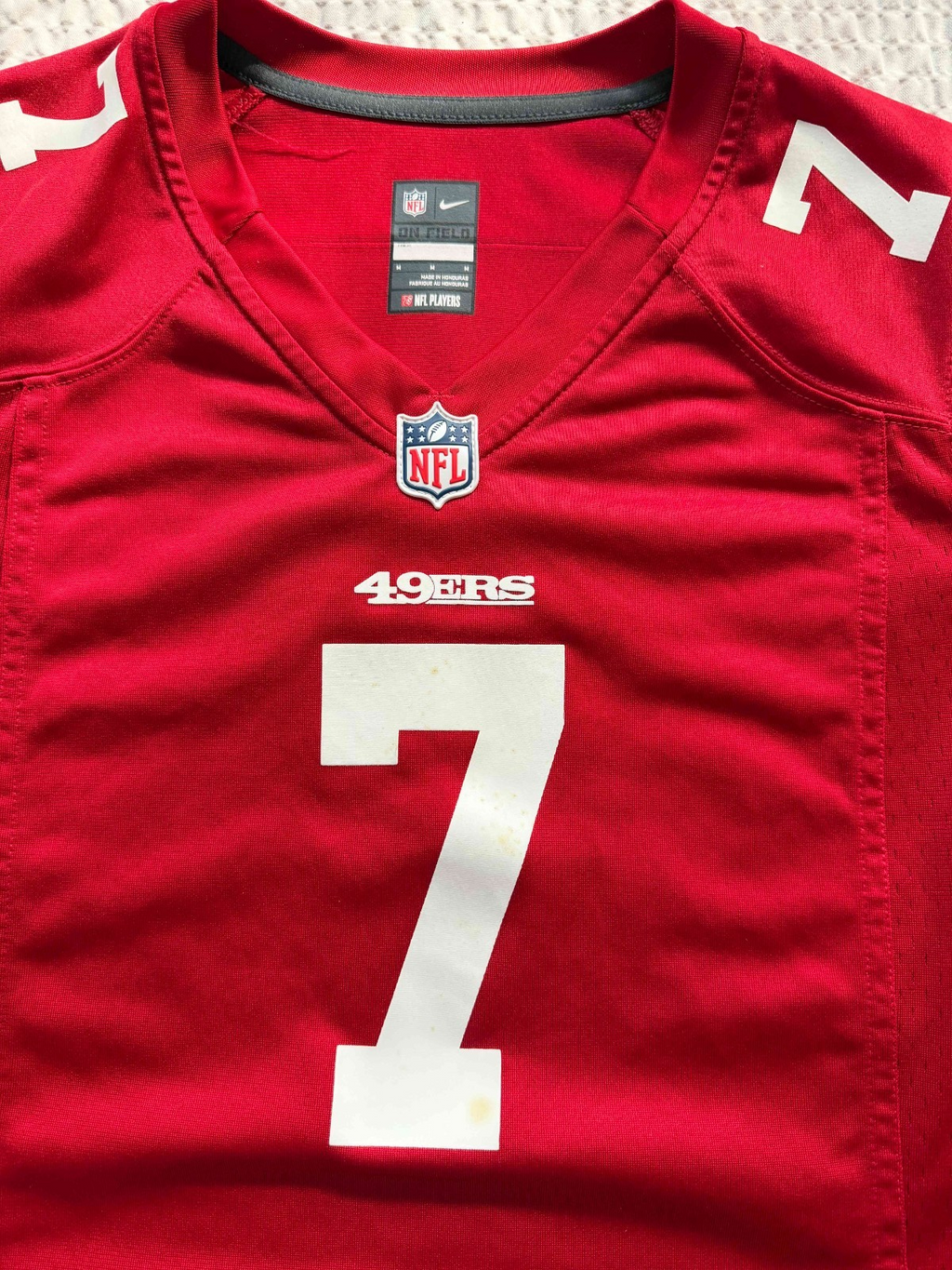 Nike Colin Kaepernick #7 49ers Jersey Red NFL On Field Men’s Medium1