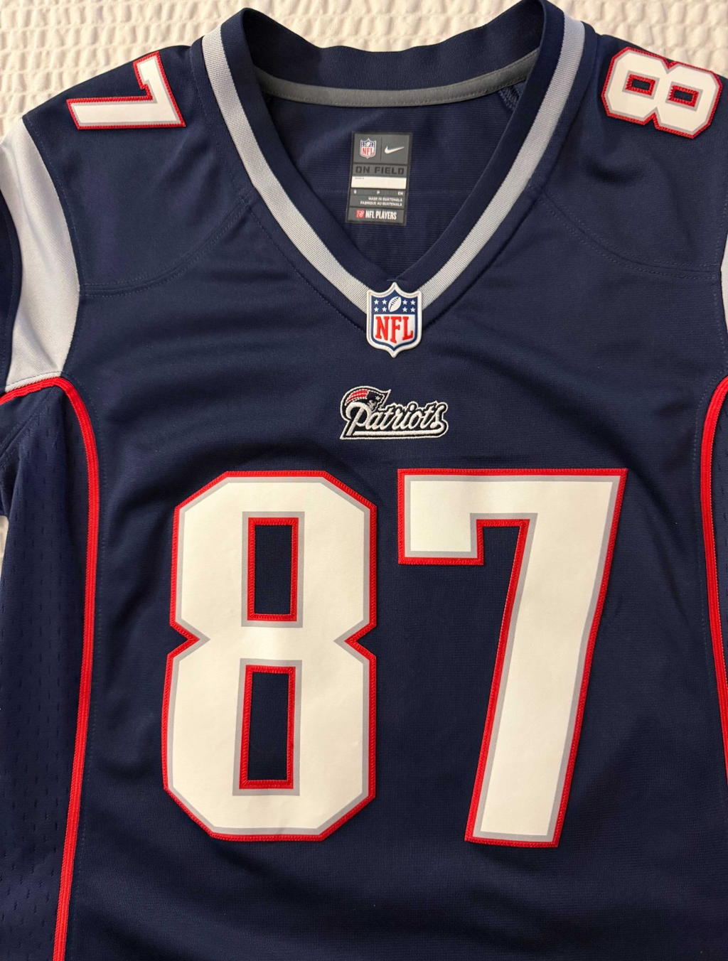Rob Gronkowski #87 New England Patriots Nike Onfield Football Jersey Womens S 5