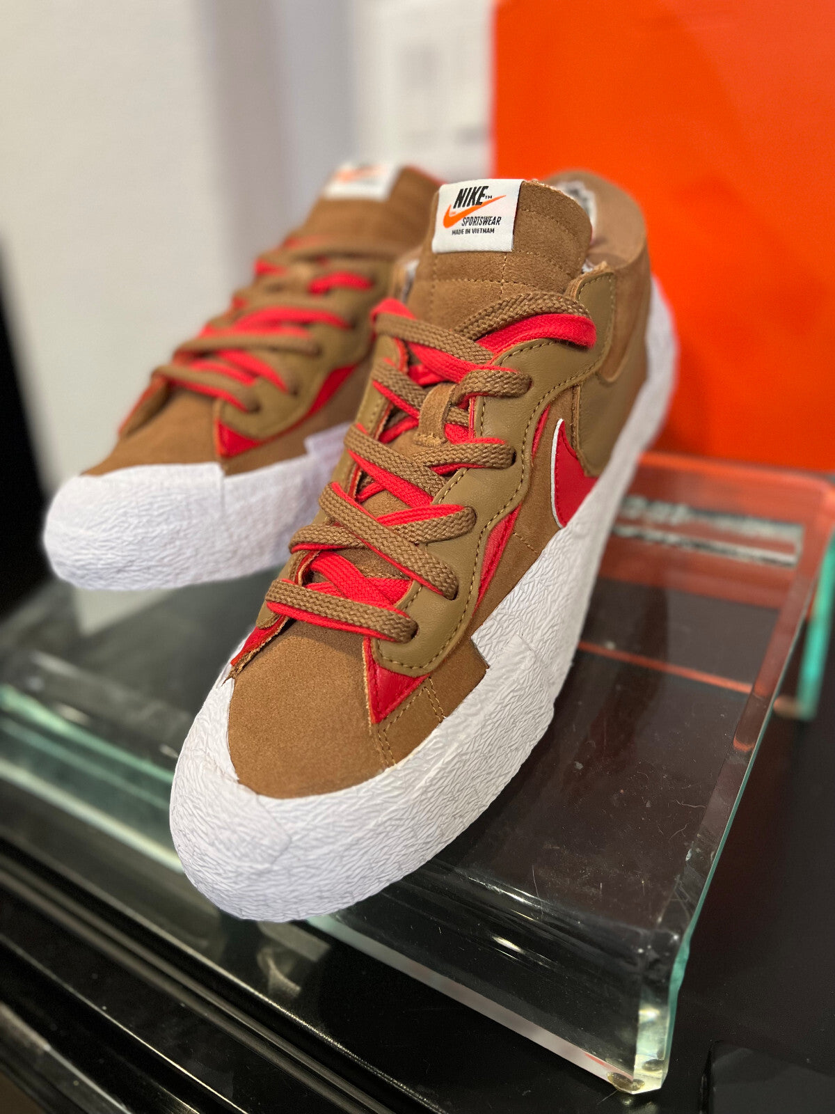 Nike Blazer Low x Sacai "British Tan" – Men's Size 10.5