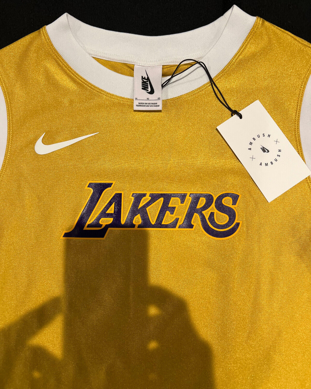 Nike x Ambush NBA Collection Los Angeles Lakers Jersey – Mineral Gold – Women's Size XL
