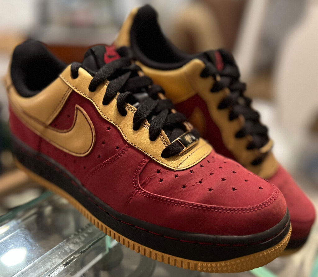 Nike Air Force 1 Low '82 "Gold/Maroon" 2007 – Women's Size 7