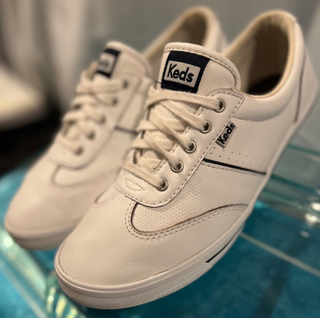 Vintage Keds Courty II Core Leather Sneakers – Women's Size 7.5