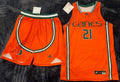 Miami Hurricanes Women's Basketball Jersey and Shorts Uniform – Adidas Prime 365 – Size M