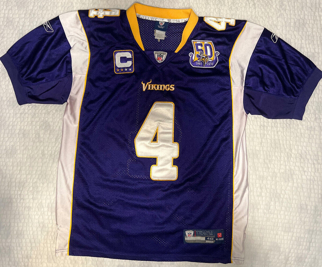Brett Favre #4 Minnesota Vikings Jersey – Reebok – Size 48