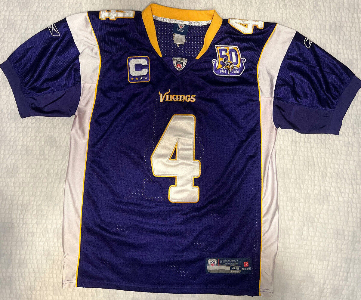 Brett Favre #4 Minnesota Vikings Jersey – Reebok – Size 48