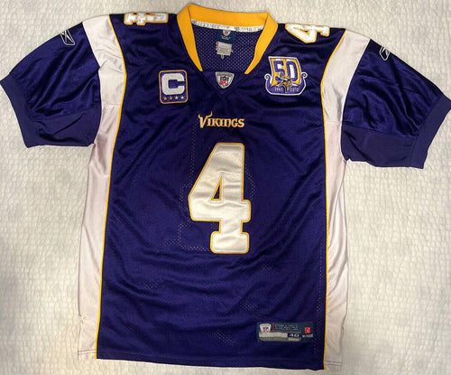 Brett Favre #4 Minnesota Vikings Jersey – Reebok – Size 48