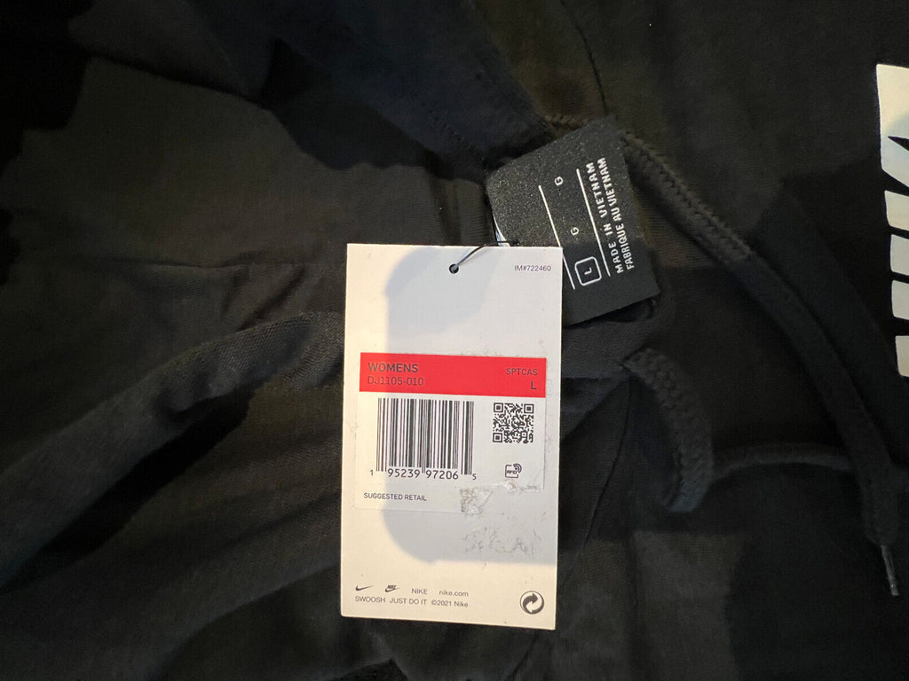 Nike Sportswear Rainbow Shoulder Hoodie – Black – Size L