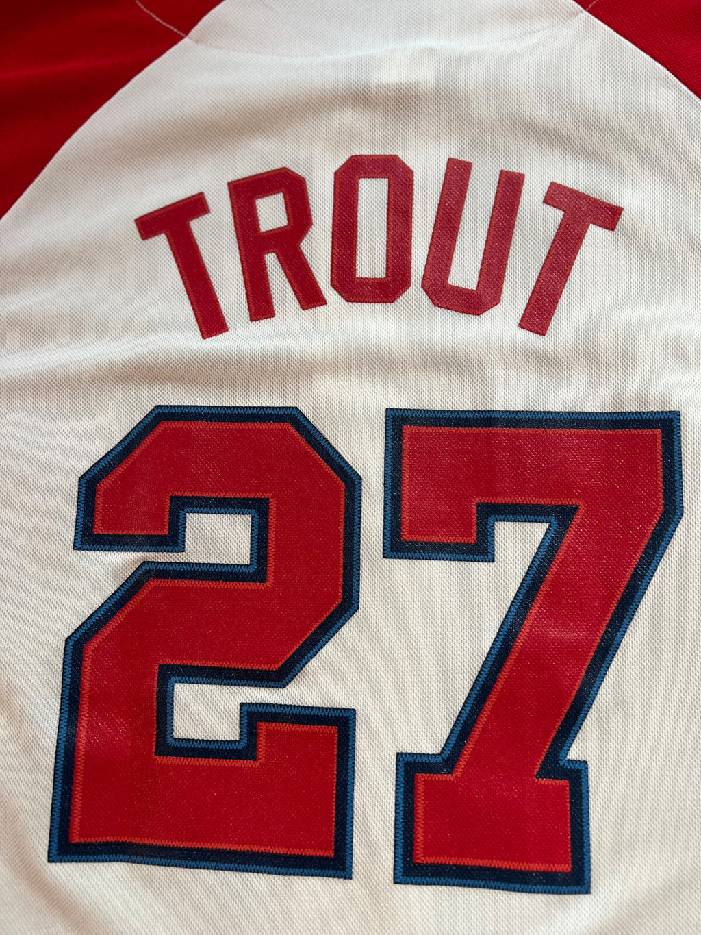 Mike Trout #27 Los Angeles Angels MLB Genuine Jersey – Size L