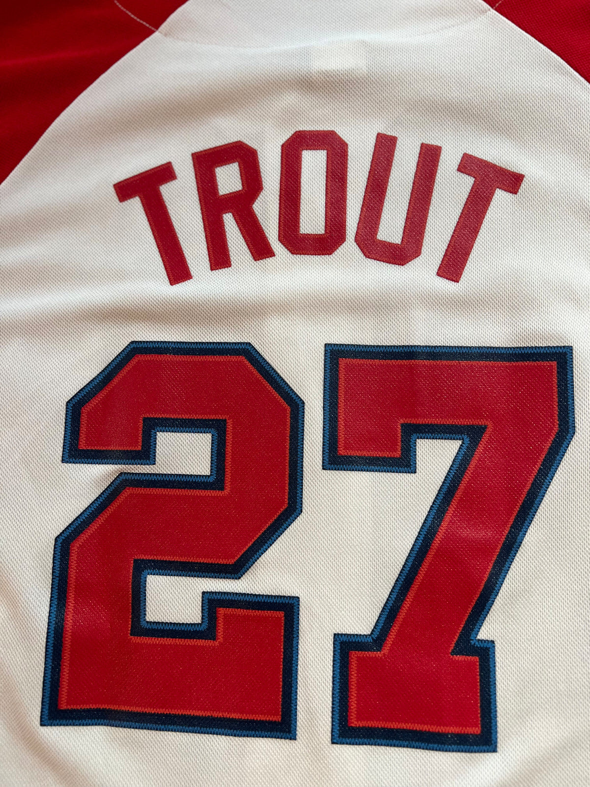 Mike Trout #27 Los Angeles Angels MLB Genuine Jersey – Size L