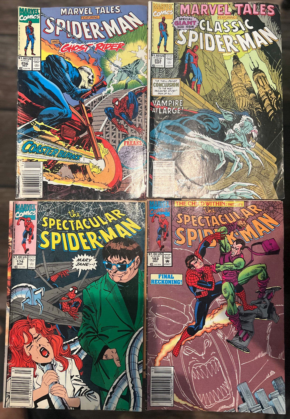 Marvel Spider-Man Comic Lot – 12 Vintage Issues (Venom, Goblin, Ghost Rider)