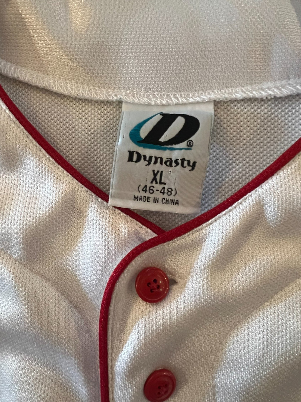 Cincinnati Reds Button-Front Baseball Jersey – Dynasty – Size XL
