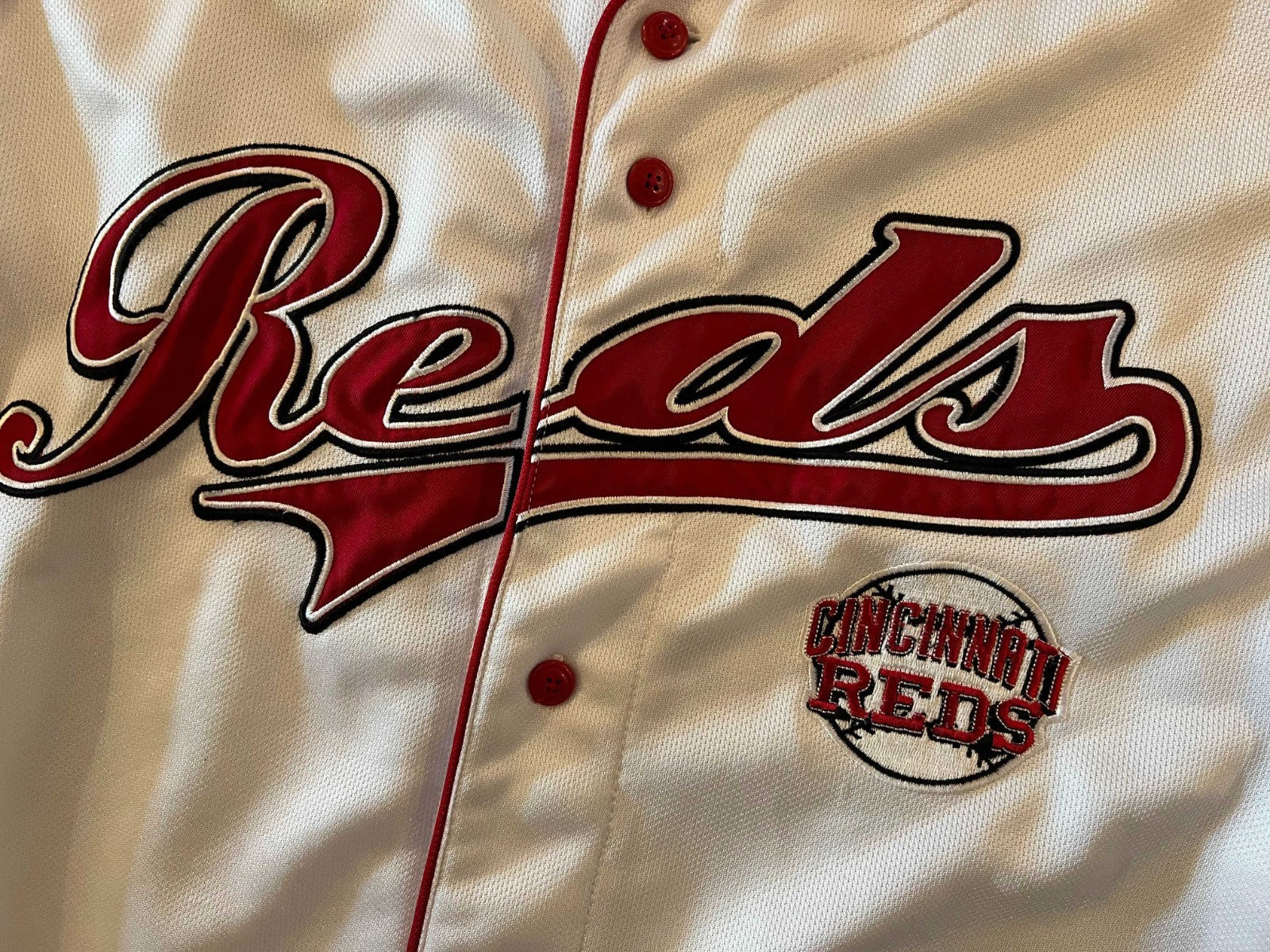 Cincinnati Reds Button-Front Baseball Jersey – Dynasty – Size XL