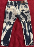 The Heritage By America Men's Patterned Jeans Black Stripe/Ink Wash W40