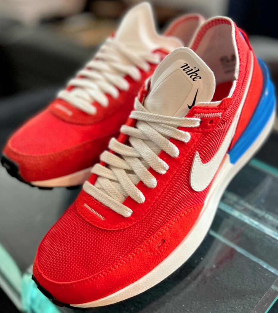 Nike Waffle One Picante Red Sail Size 7.5
