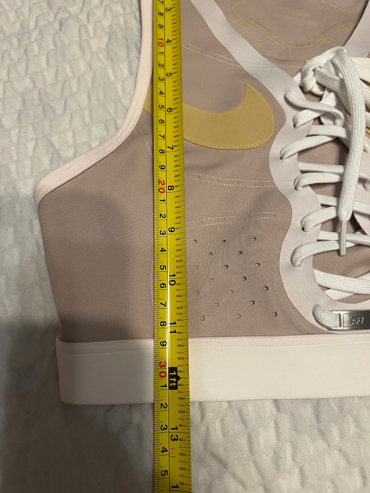 Nike Air Force 1 Women's Swoosh Sample Sports Bra – Rose – Size S
