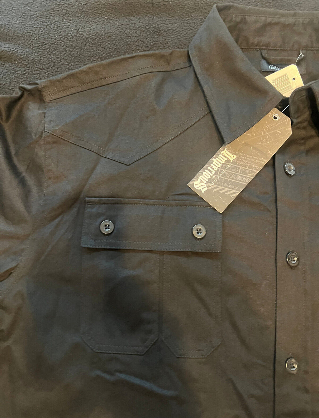 Imperious Perception Embroidered Shirt Front & Back Design Men's XXXL