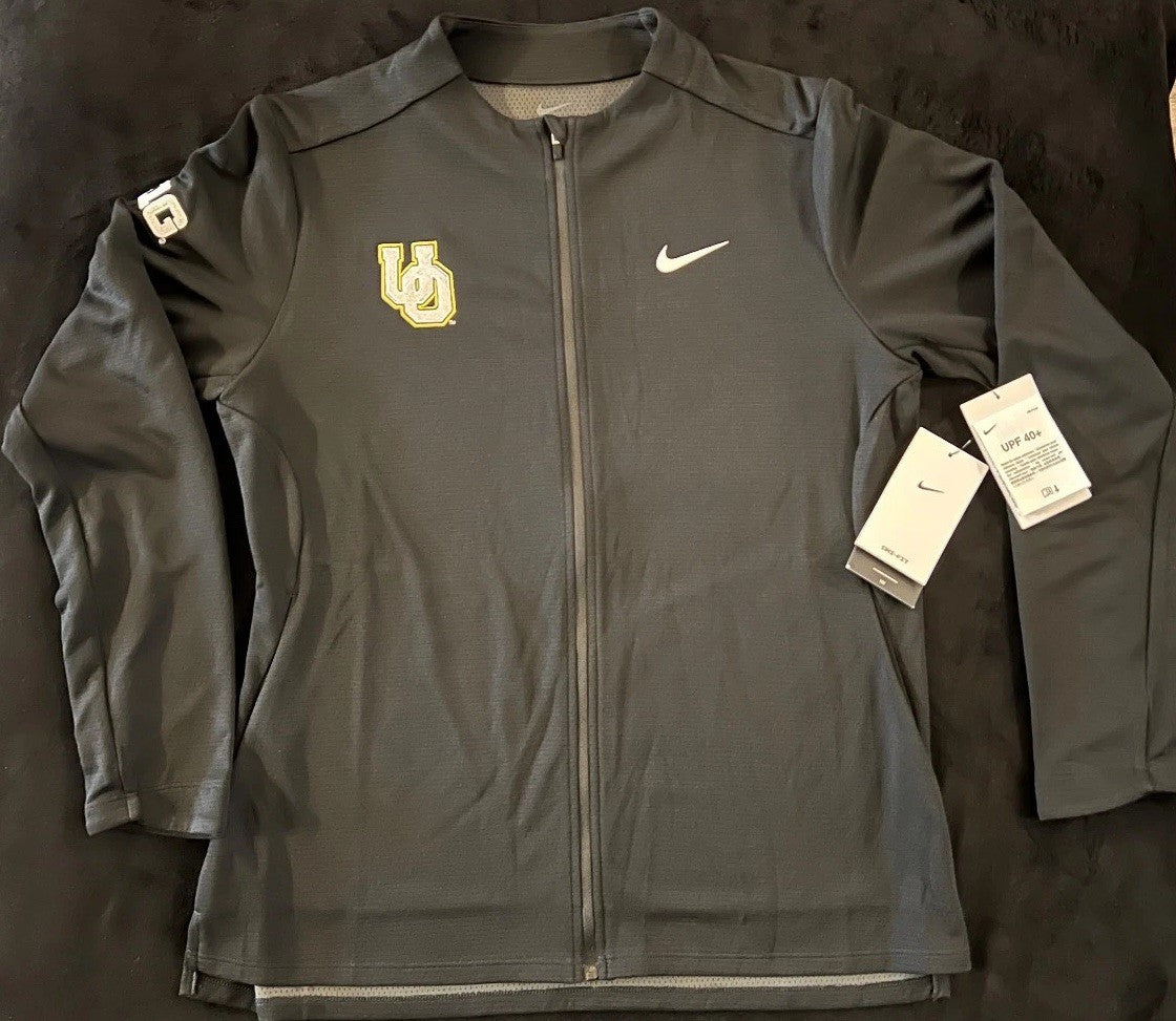 Nike Oregon Ducks Dri-FIT UV Advantage Full-Zip Golf Jacket – Black – Size M