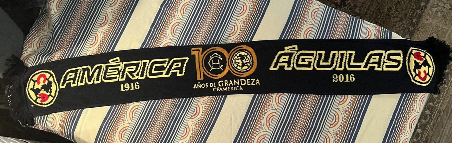 Club América "100 Años de Grandeza" Águila 2016 Banner Scarf