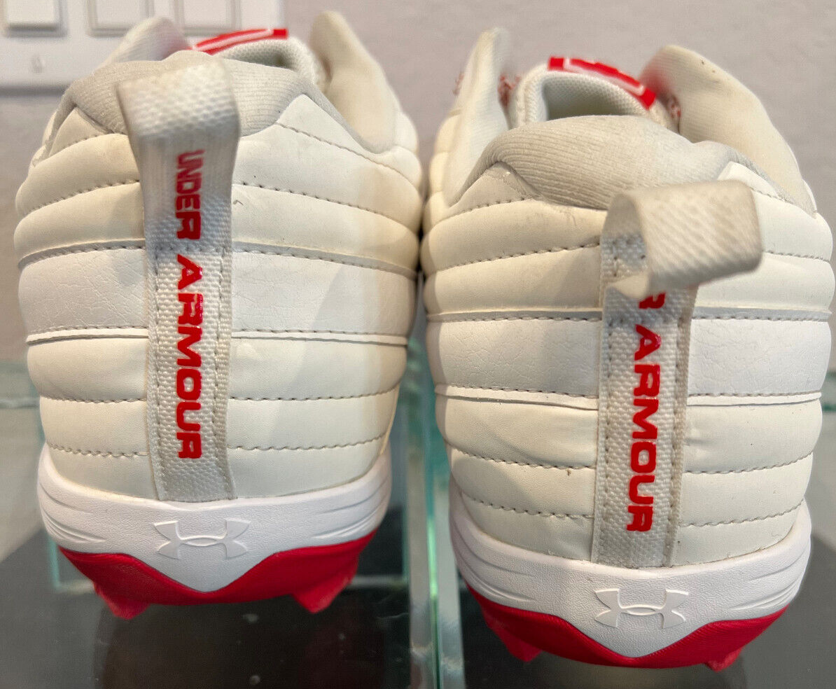 Under Armour Leadoff Low RM Jr. Baseball Cleats – Red – Size 15