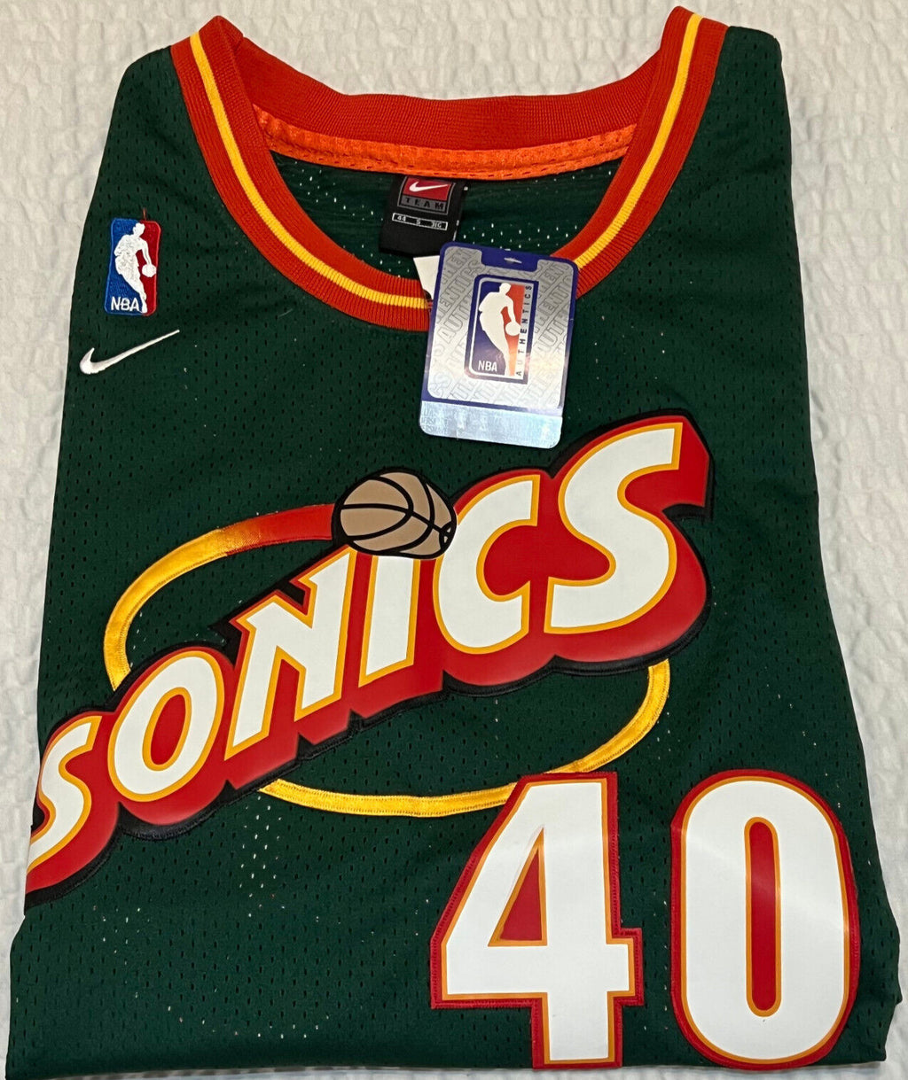 Shawn Kemp #40 Seattle Supersonics Authentic Jersey – Nike – Size XS
