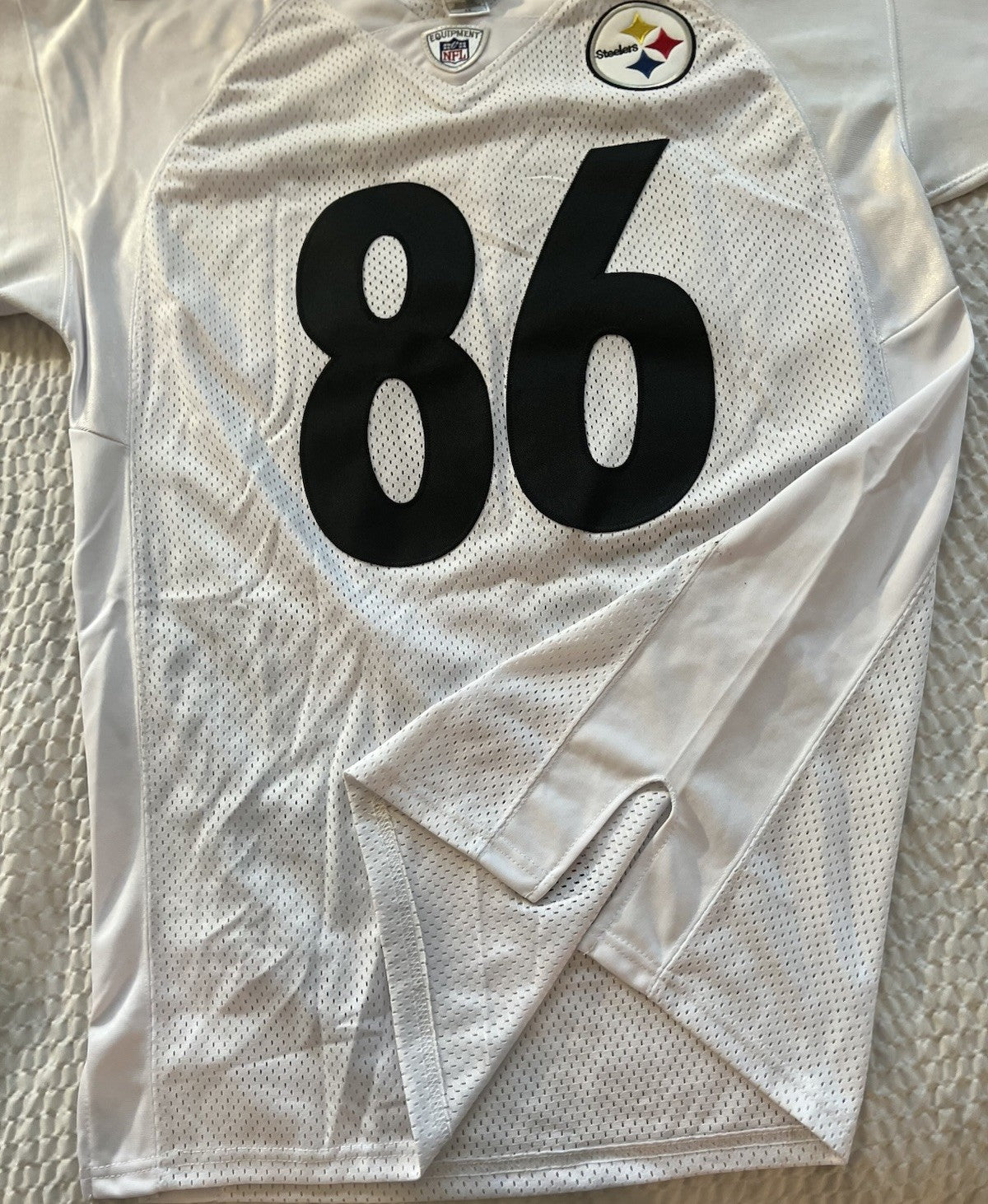 Reebok Hines Ward Pittsburgh Steelers Jersey – White – Size 48