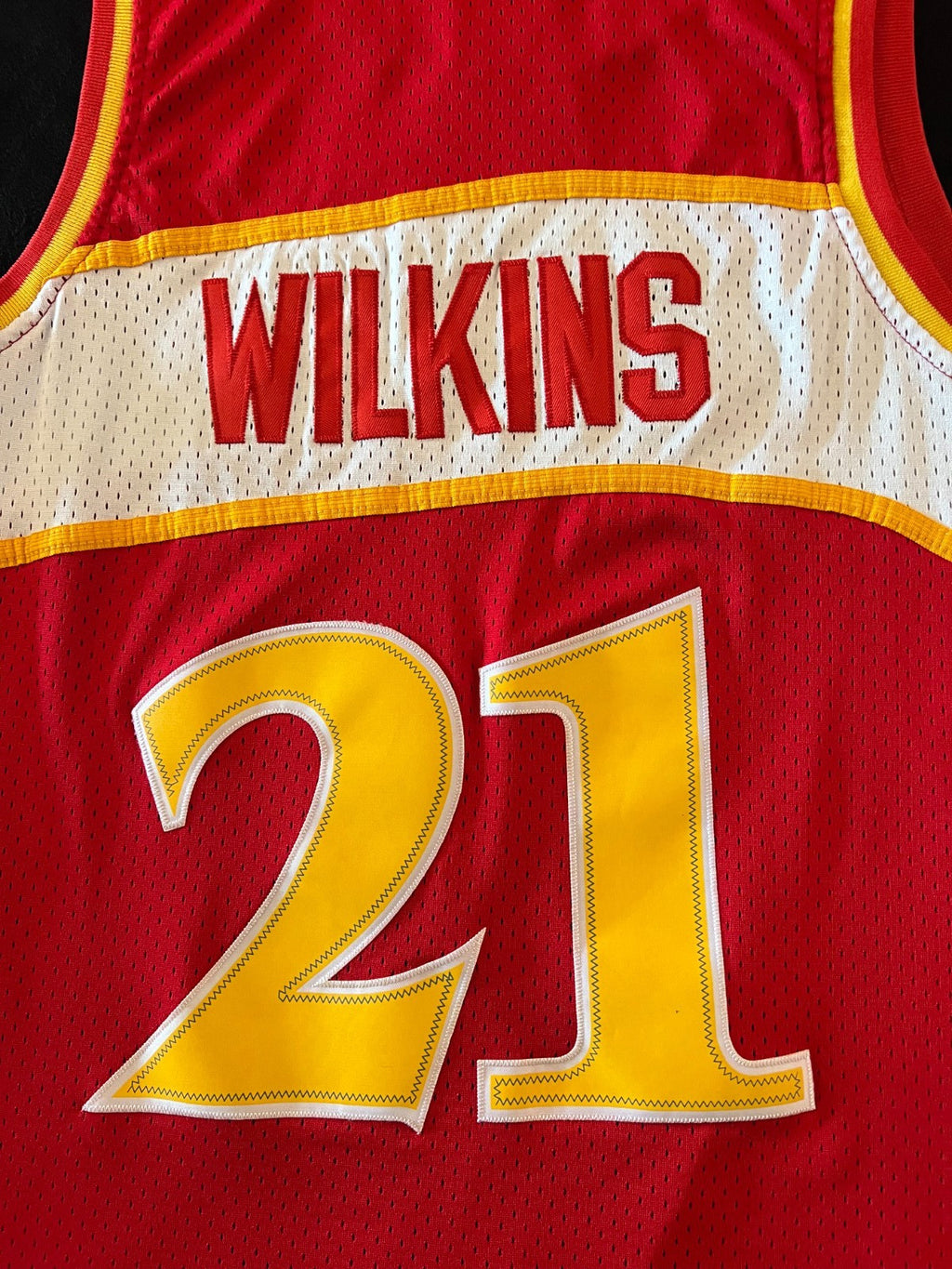 Dominique Wilkins #21 Atlanta Hawks Hardwood Classics Jersey – Adidas – Size S