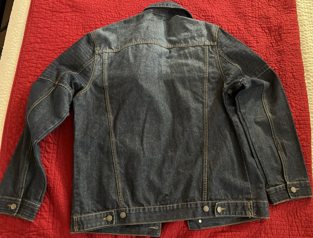 Counterattack Denim Jacket & Jeans Set – Distressed Blue – XL / W38 L34