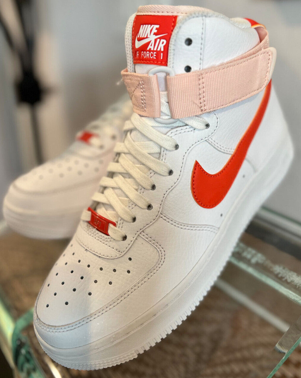 Nike Air Force 1 High Sample "Pearl Orange" – Women's Size 7