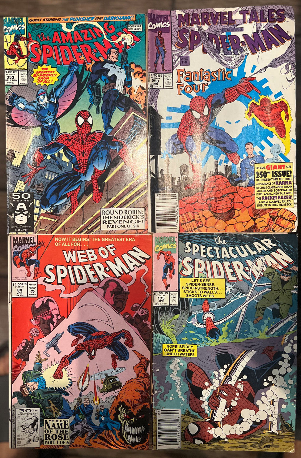 Marvel Spider-Man Comic Lot – 12 Vintage Issues (Venom, Goblin, Ghost Rider)