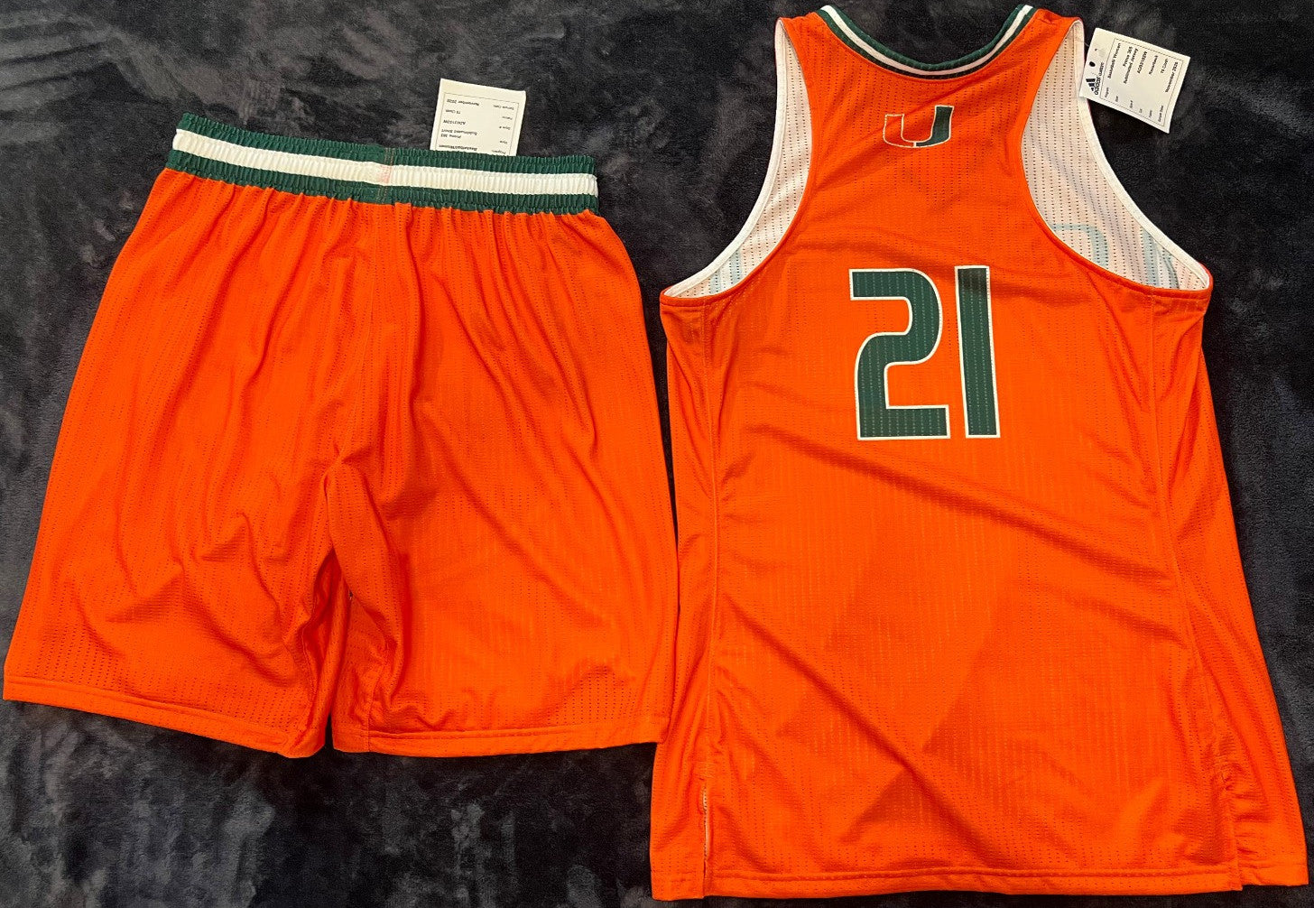 Miami Hurricanes Women's Basketball Jersey and Shorts Uniform – Adidas Prime 365 – Size M