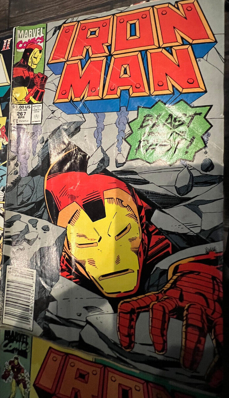 Iron Man Marvel Comics Lot of 4 – #255, #263, #267, #268 (1990–91)