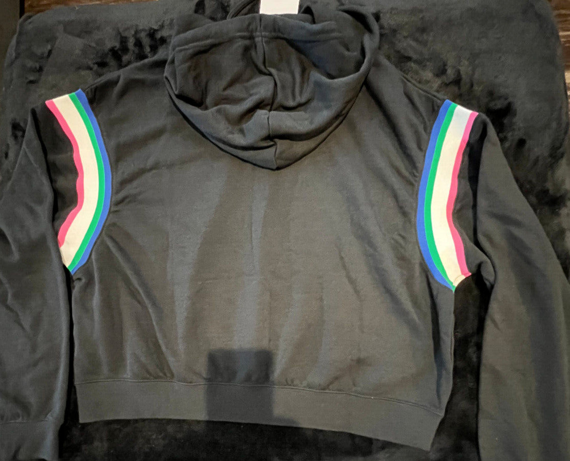 Nike Sportswear Rainbow Shoulder Hoodie – Black – Size L