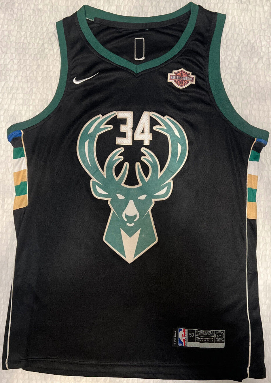 Giannis Antetokounmpo #34 Milwaukee Bucks Jersey – Nike – Size 50