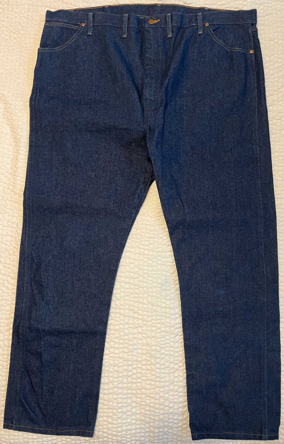 Wrangler 13MWZ Cowboy Cut Original Fit Men's Jeans 50x32 Dark Wash Rigid
