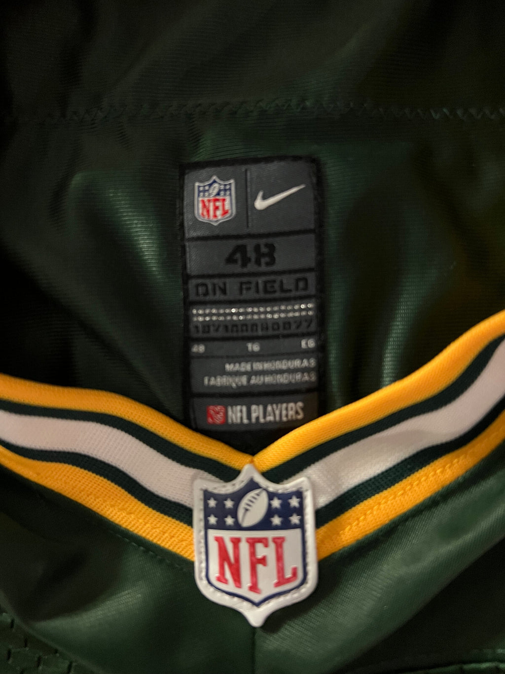 Haha Clinton-Dix #21 Green Bay Packers Vintage Stitched Jersey – Nike – Size 56
