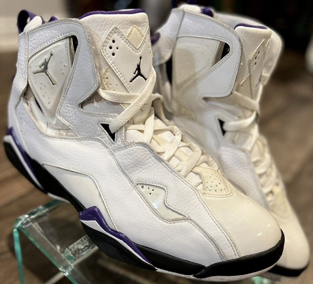 Jordan True Flight White Varsity Purple Men's 13