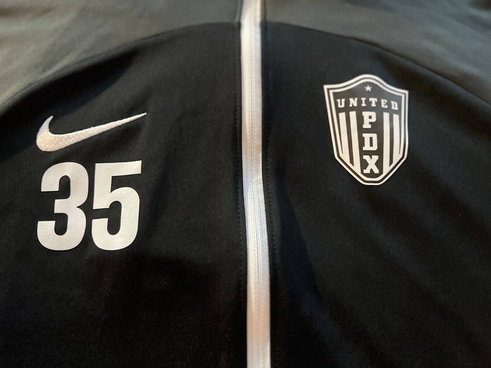 Nike Dri-FIT Full Zip Soccer Track Jacket – Black – Women's M