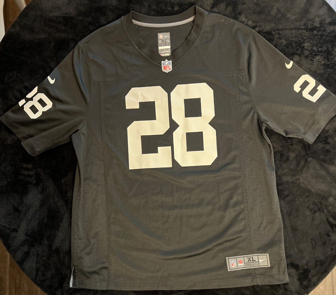Josh Jacobs Las Vegas Raiders Black Game Jersey – Nike – Size XL