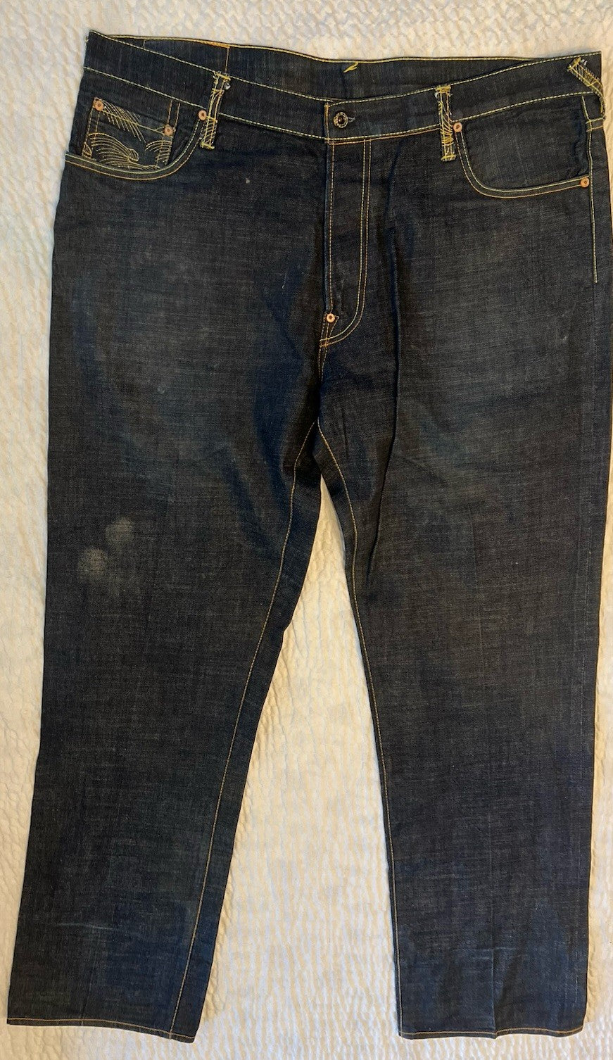 RMC Martin Ksohoh Lot 1002 Jeans Dual Embroidered Pockets – Black – Size 40