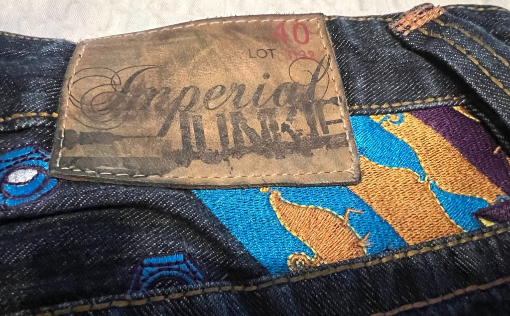 5ive Jungle & Co Baggy Jeans – Dark Wash – Men's Size 40