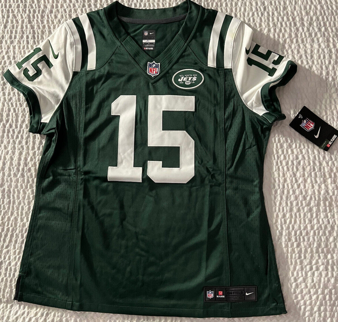 Tim Tebow #15 New York Jets Stitched Vintage Jersey – Nike – Women's Size XL