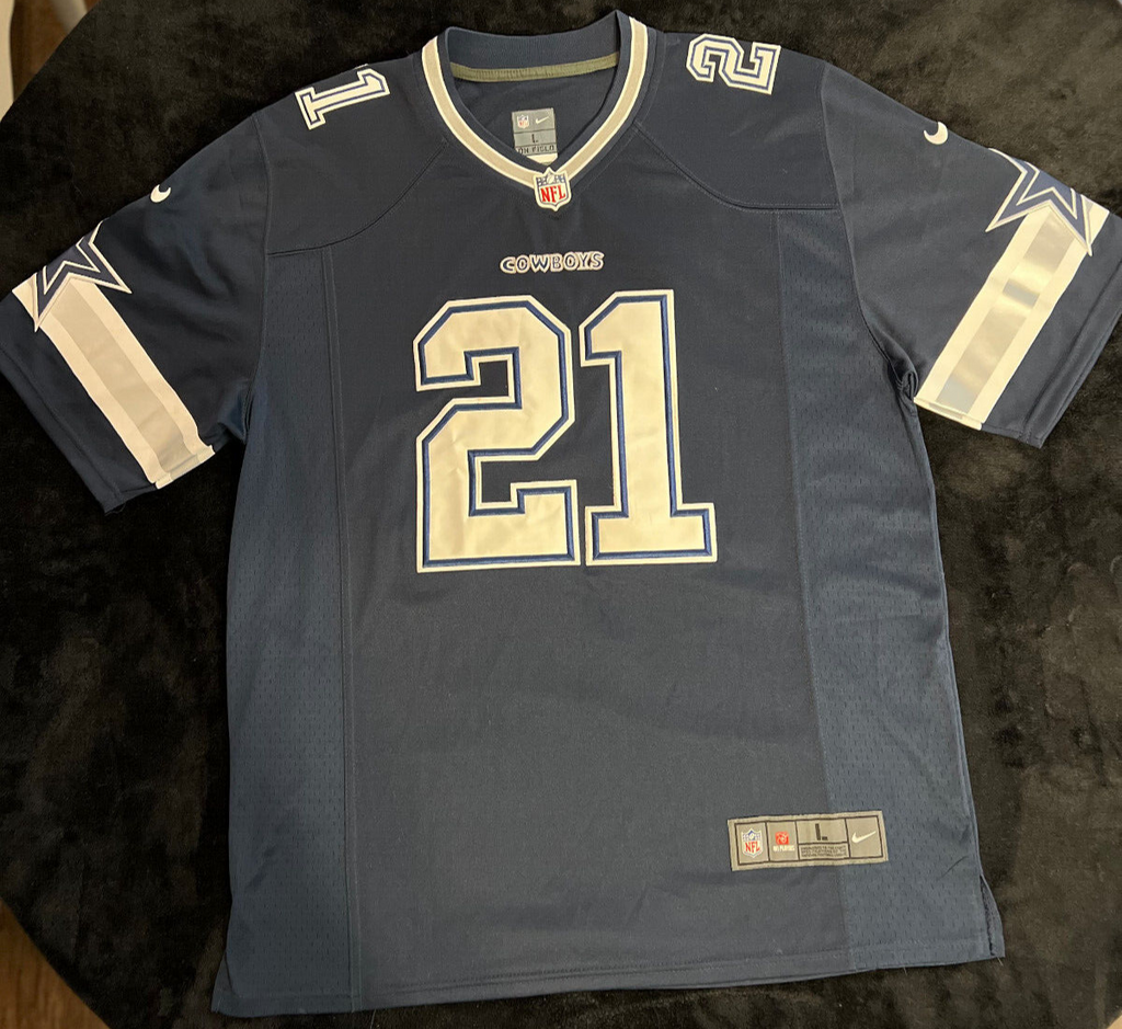 Ezekiel Elliott Dallas Cowboys Sewn Jersey – Nike – Size L