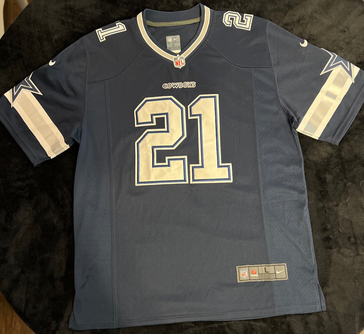 Ezekiel Elliott Dallas Cowboys Sewn Jersey – Nike – Size L