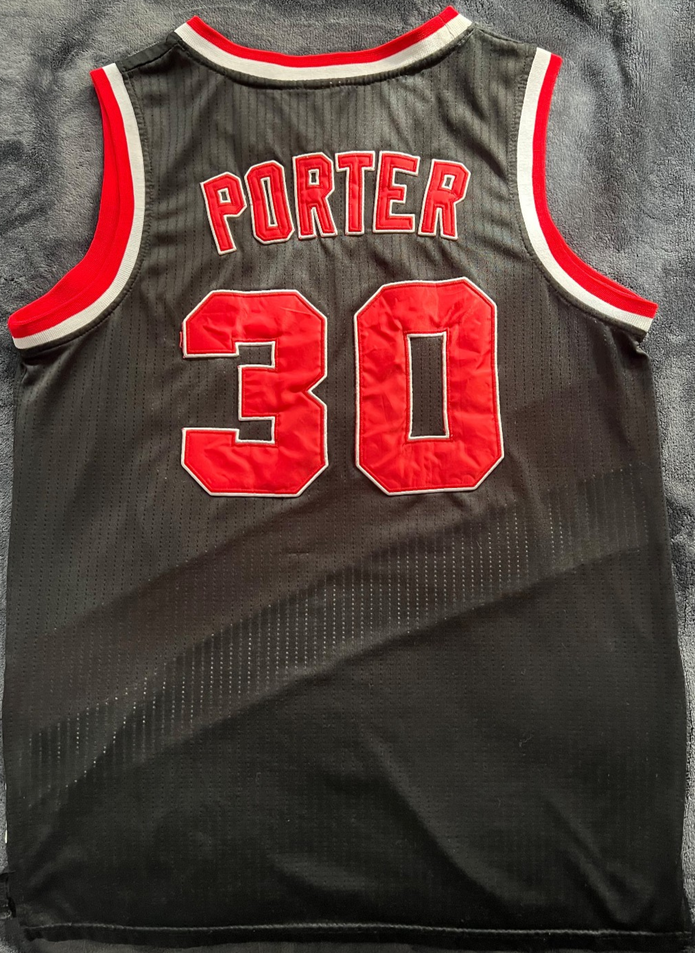 Terry Porter #30 Portland Trail Blazers Hardwood Classics Jersey – Adidas – Size L