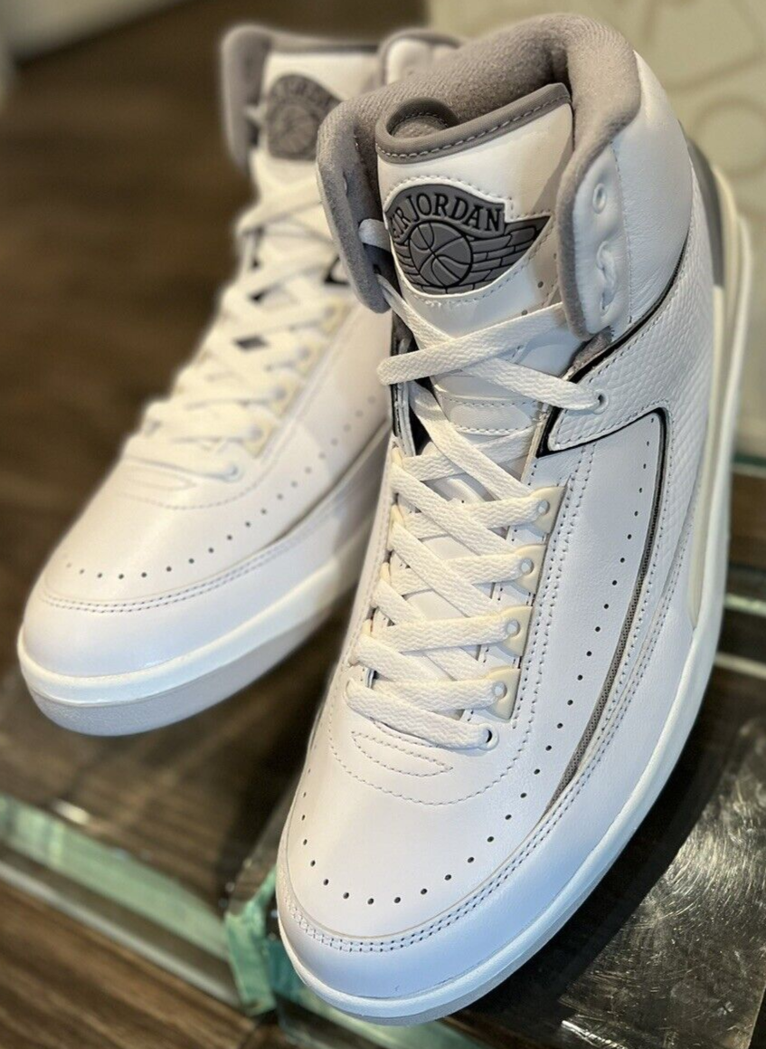 Air Jordan 2 Retro Mid "White Cement" – Men's Size 11