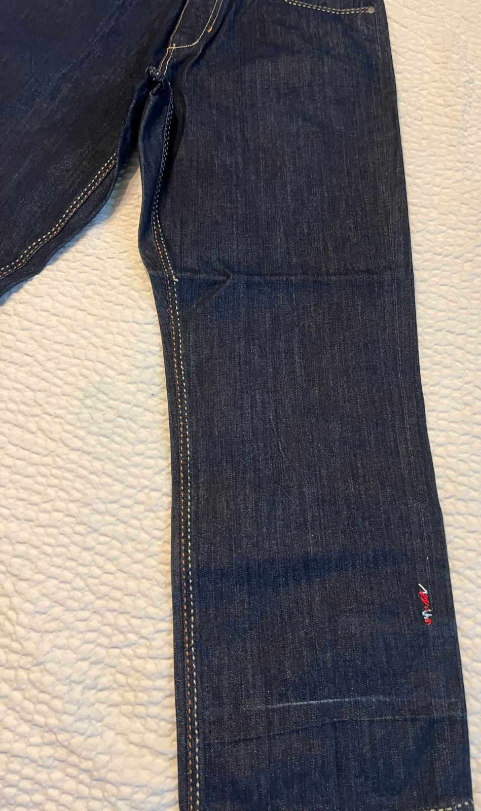 COOGI Knit Pocket Straight Leg Jeans – Dark Wash – W38 L34